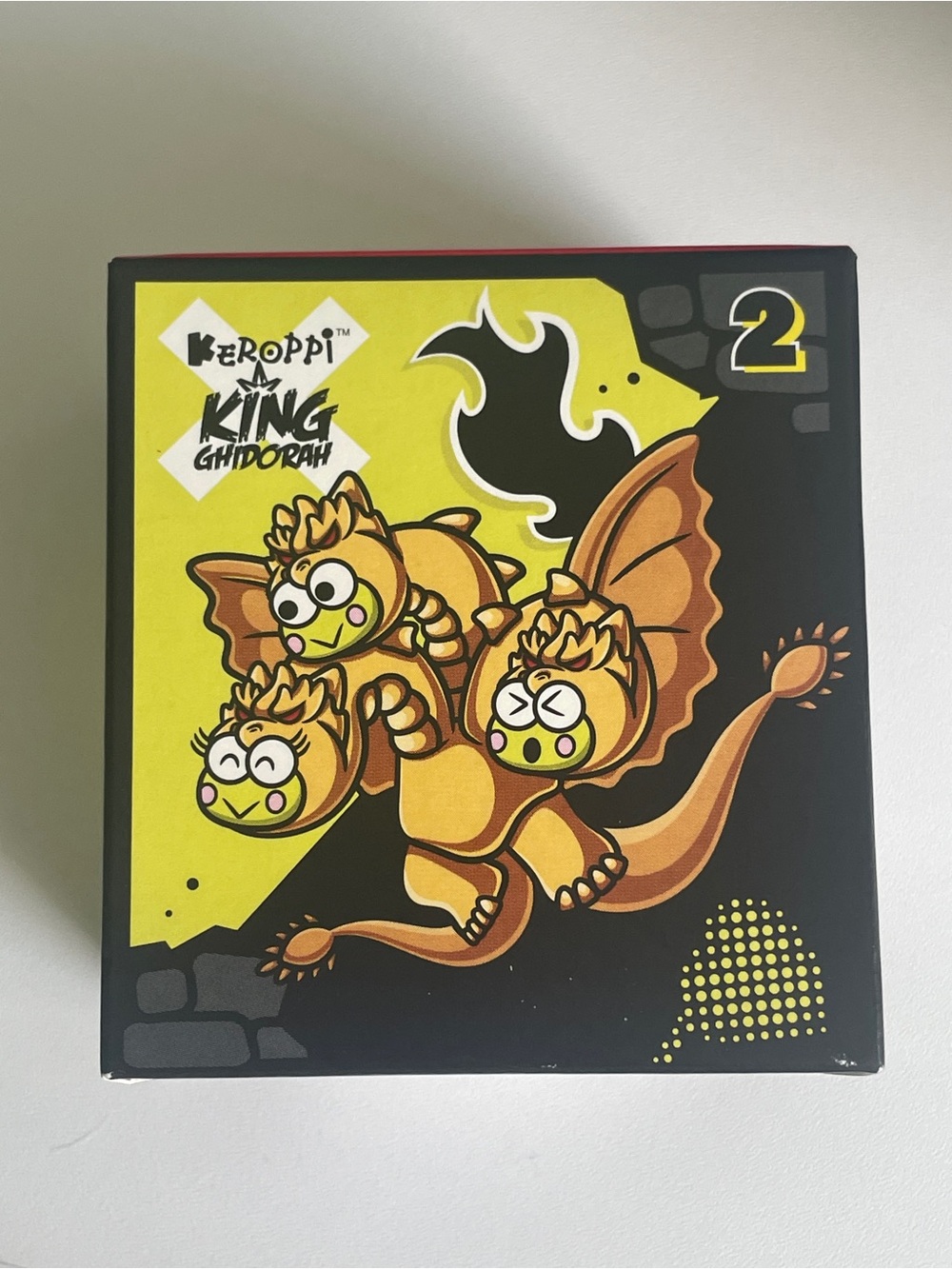 Keroppi King Ghidorah Kids Figure – Yellow Three-Headed Dragon